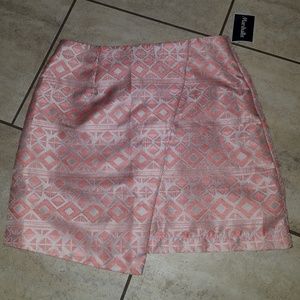 Jun&Ivy size small coral assymetrical skirt